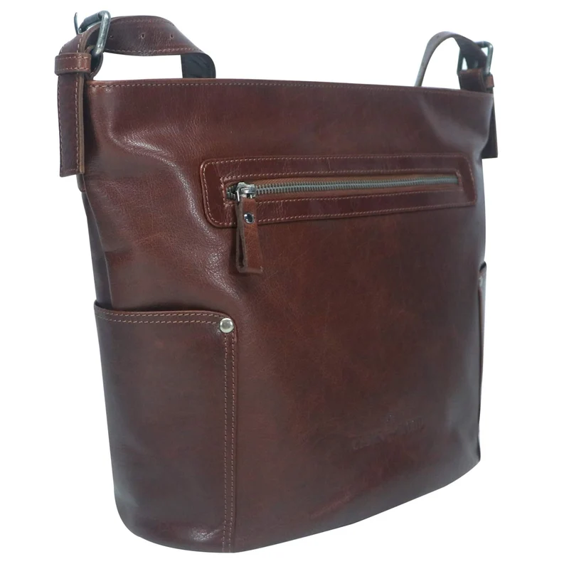 Eva Echt Ledertasche Damen Shopper zum Umhängen
