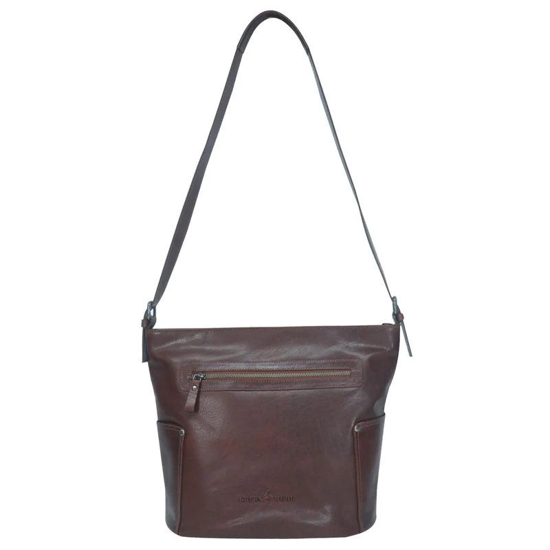 Eva Echt Ledertasche Damen Shopper zum Umhängen