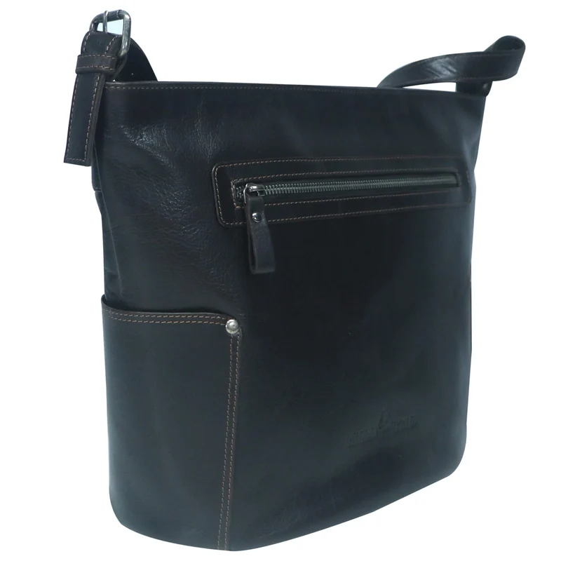Eva Echt Ledertasche Damen Shopper zum Umhängen