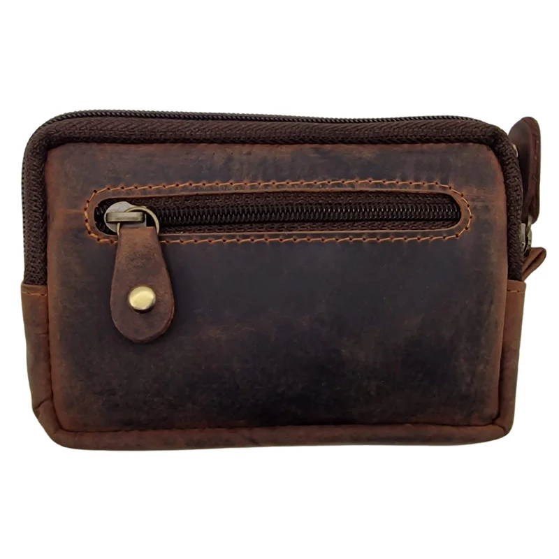 Leif Schlüsseletui mit Kartenfach und Münzfach Leder Schlüsseltasche