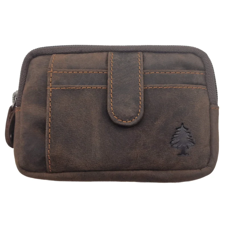 Leif Schlüsseletui mit Kartenfach und Münzfach Leder Schlüsseltasche