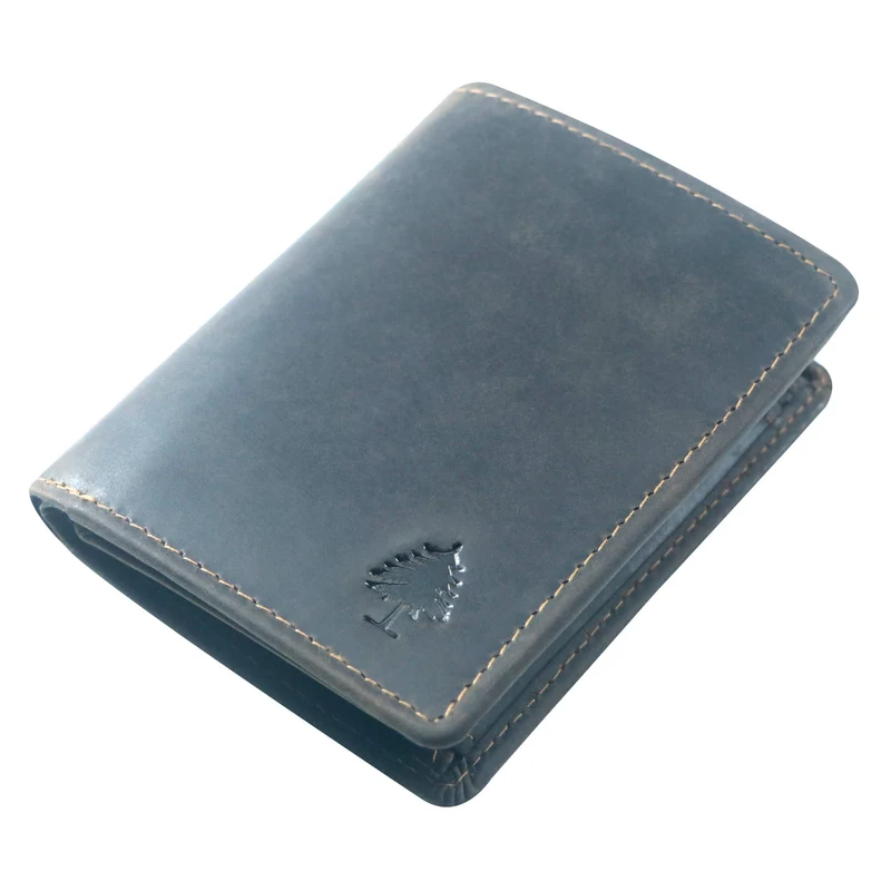 Enzo Geldbörse Herren Hochformat RFID Kleine Brieftasche Leder