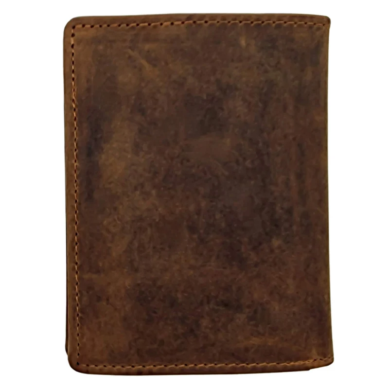 Enzo Geldbörse Herren Hochformat RFID Kleine Brieftasche Leder