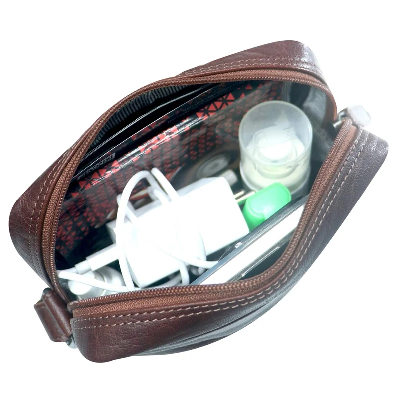 Sam Ledertasche Braun Herren Kleine Crossbody Tasche Damen