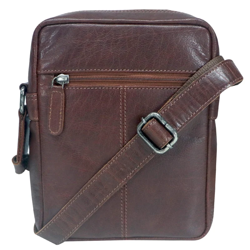 Sam Ledertasche Braun Herren Kleine Crossbody Tasche Damen