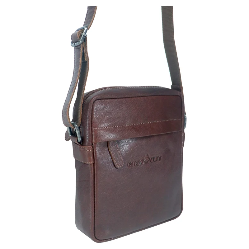 Sam Ledertasche Braun Herren Kleine Crossbody Tasche Damen