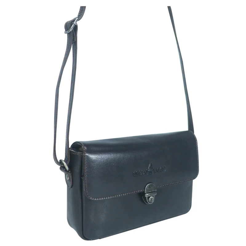 Birgit Damen Crossbody Tasche Kleine Ledertasche Braun