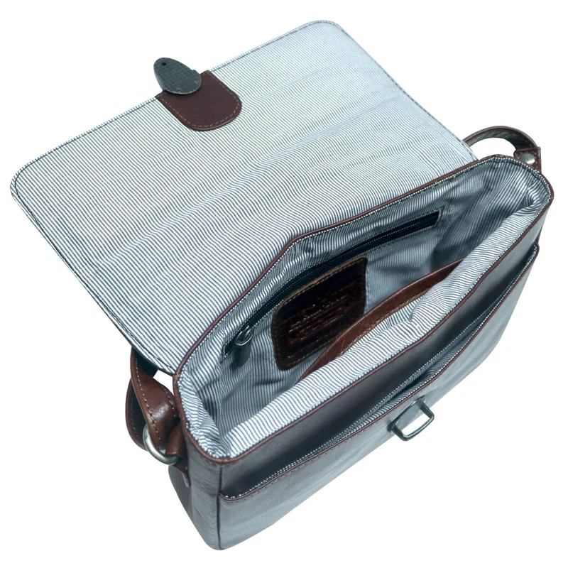 Birgit Damen Crossbody Tasche Kleine Ledertasche Braun
