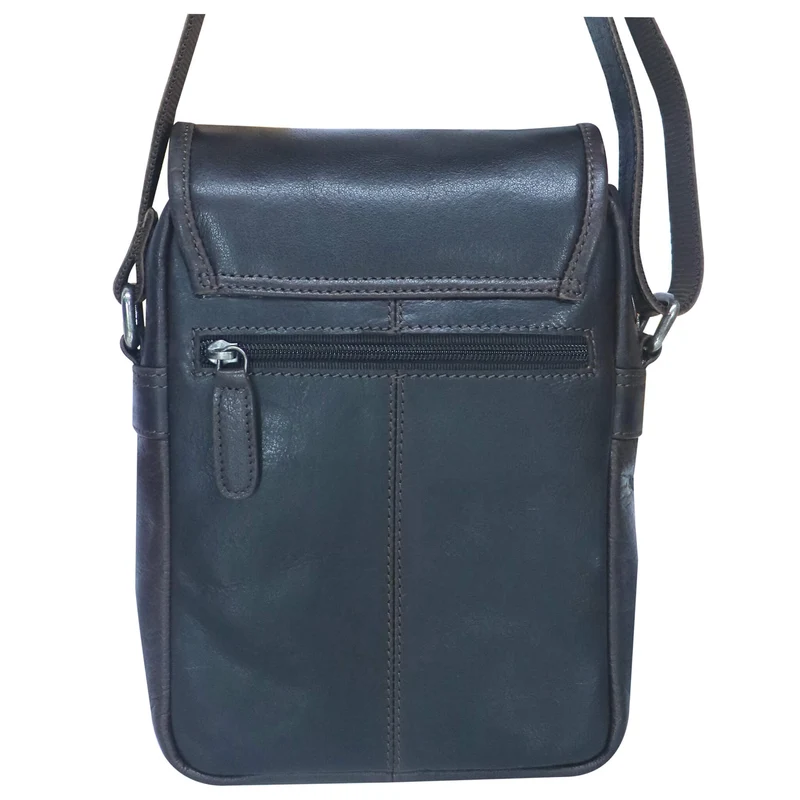 Nik Herrentasche zum Umhängen Leder Crossbody Bag Damen