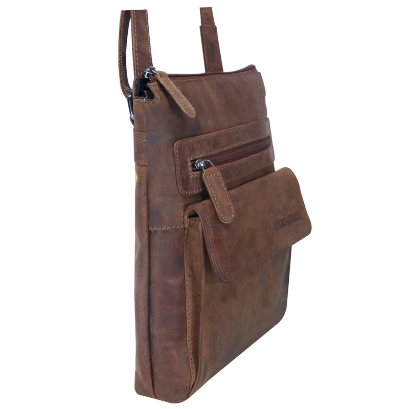 Milli Umhängetasche Damen Klein Schultertasche Leder Herren Ledertasche