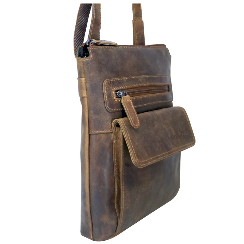 Milli Umhängetasche Damen Klein Schultertasche Leder Herren Ledertasche