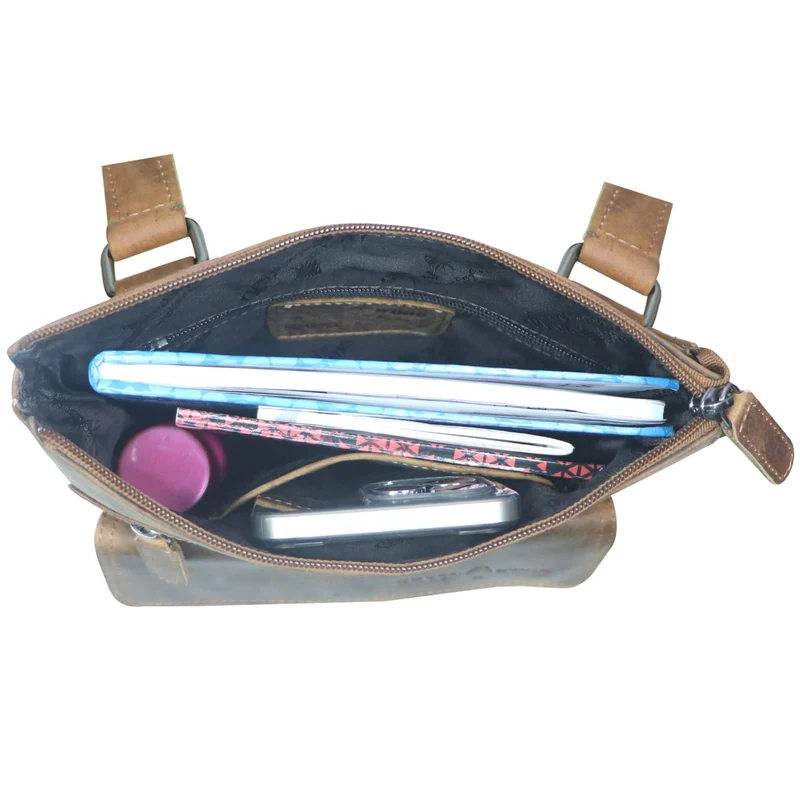 Milli Umhängetasche Damen Klein Schultertasche Leder Herren Ledertasche