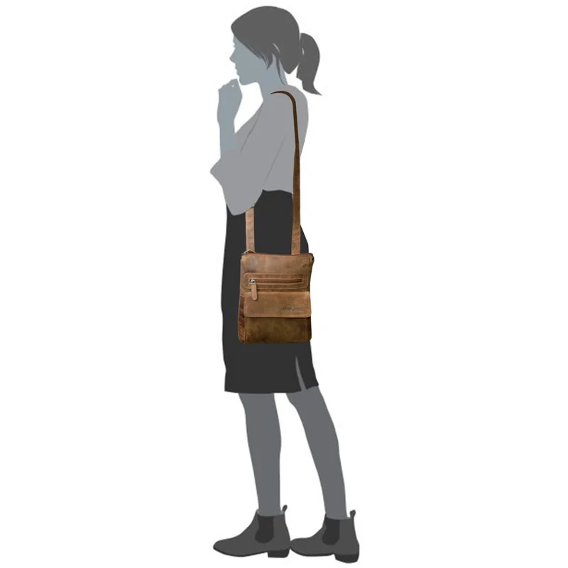 Milli Umhängetasche Damen Klein Schultertasche Leder Herren Ledertasche