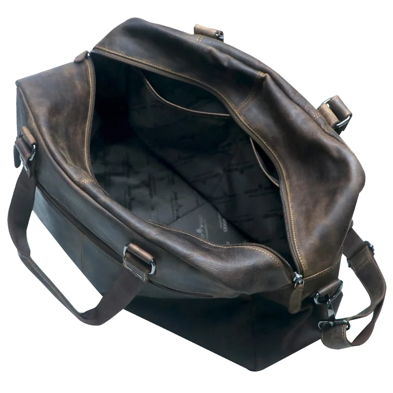 Rudy Leder Weekender Herren Duffle Bag Handgepäck Damen Vintage