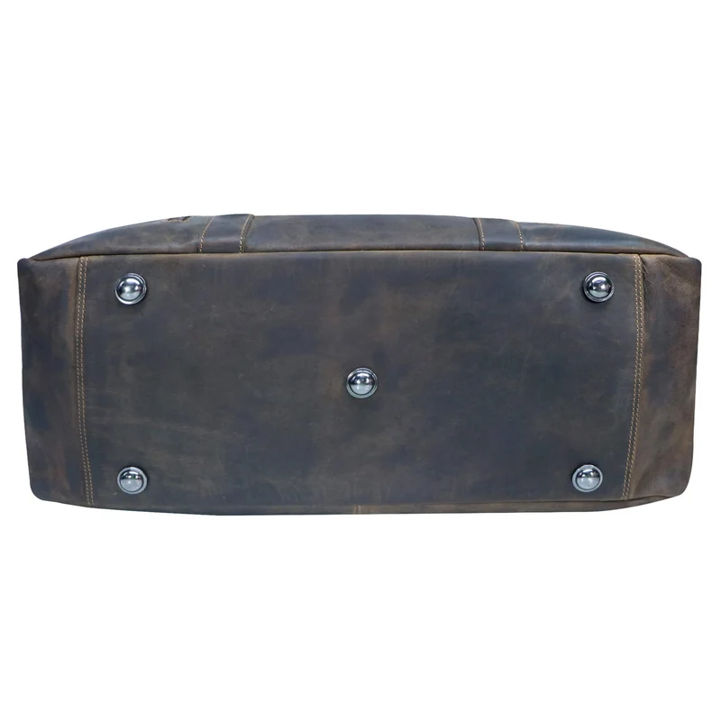 Rudy Leder Weekender Herren Duffle Bag Handgepäck Damen Vintage