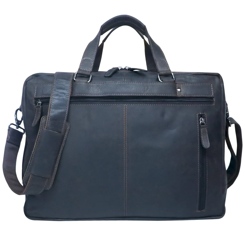 Dirk Laptoptasche Damen Leder Braun Aktentasche Herren Modern XL