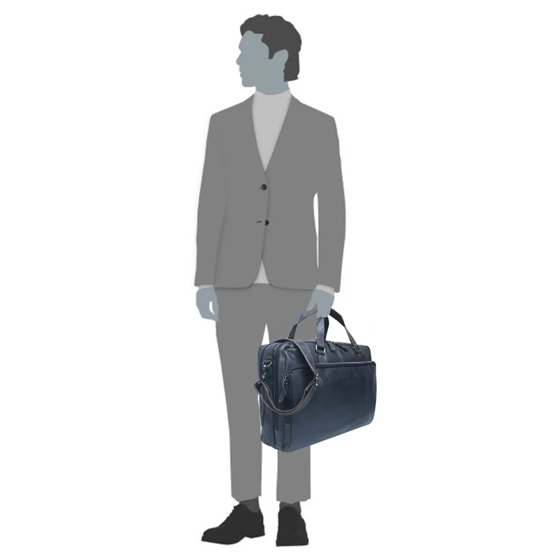 Dirk Laptoptasche Damen Leder Braun Aktentasche Herren Modern XL