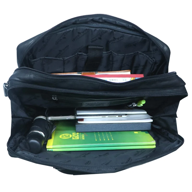 Dirk Laptoptasche Damen Leder Braun Aktentasche Herren Modern XL