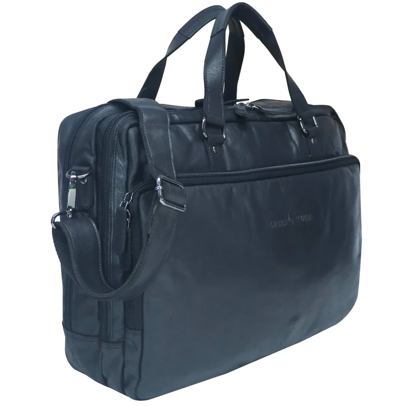 Dirk Laptoptasche Damen Leder Braun Aktentasche Herren Modern XL