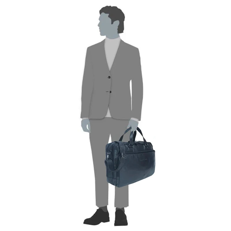 Dirk Laptoptasche Damen Leder Braun Aktentasche Herren Modern XL