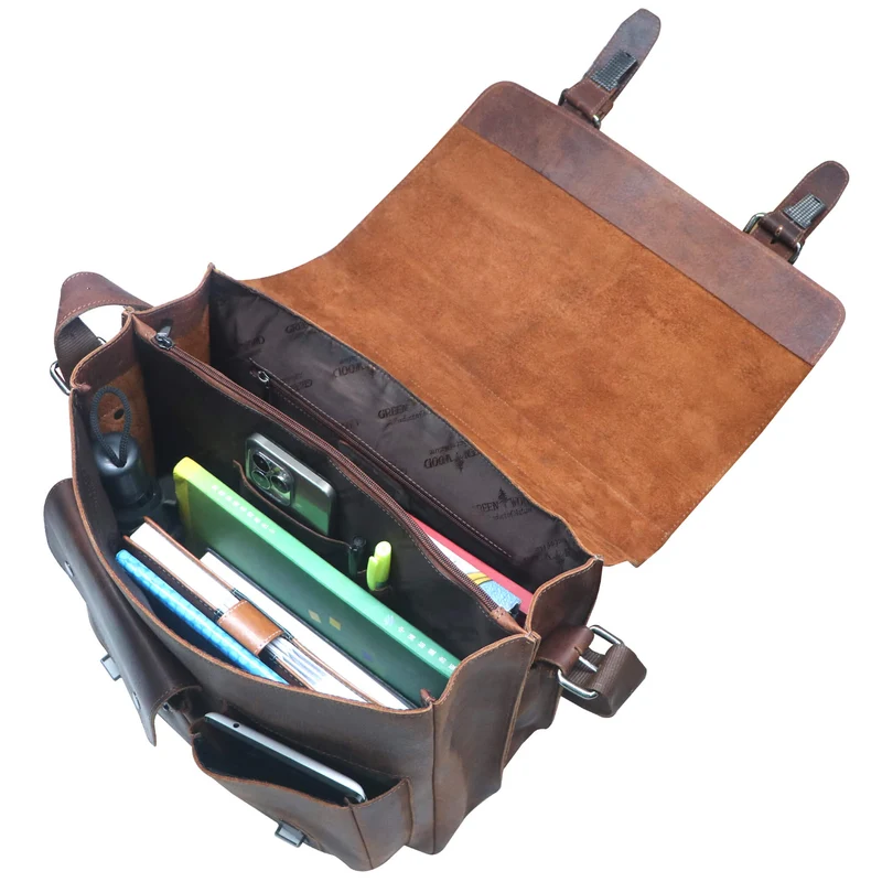 Kurt Lehrertasche Leder Damen Große Aktentasche Herren Business