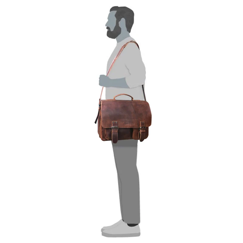 Kurt Lehrertasche Leder Damen Große Aktentasche Herren Business
