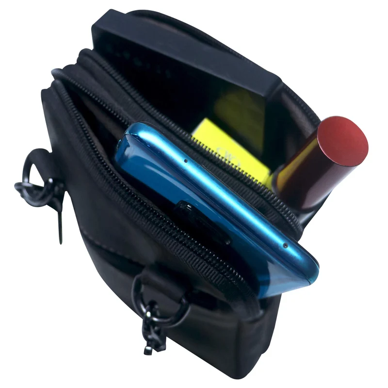 Oli Handytasche mit Reißverschluss Leder Damen Crossbody Mini Bag