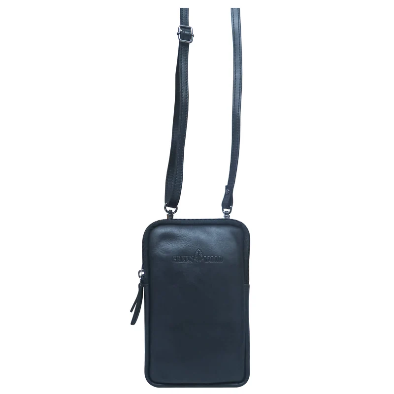 Oli Handytasche mit Reißverschluss Leder Damen Crossbody Mini Bag