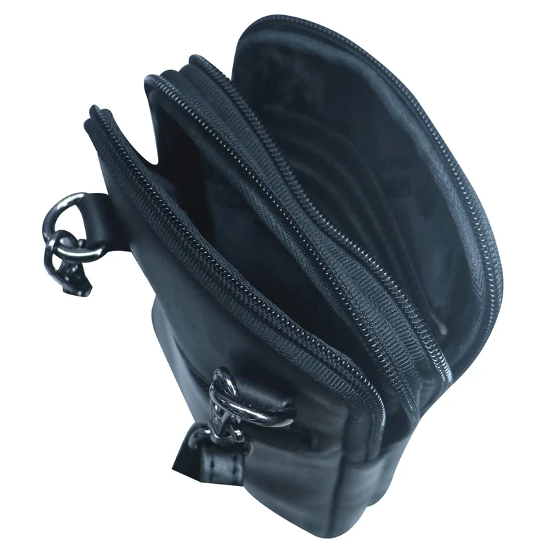 Oli Handytasche mit Reißverschluss Leder Damen Crossbody Mini Bag