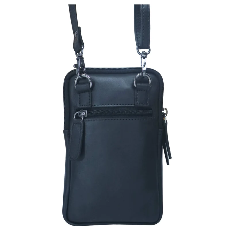 Oli Handytasche mit Reißverschluss Leder Damen Crossbody Mini Bag