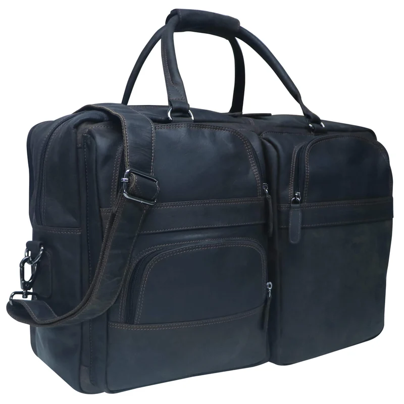 Max Herren Reisetasche Leder XXL Weekender Tasche Damen Groß