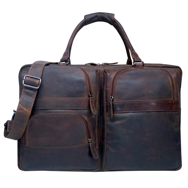 Max Herren Reisetasche Leder XXL Weekender Tasche Damen Groß
