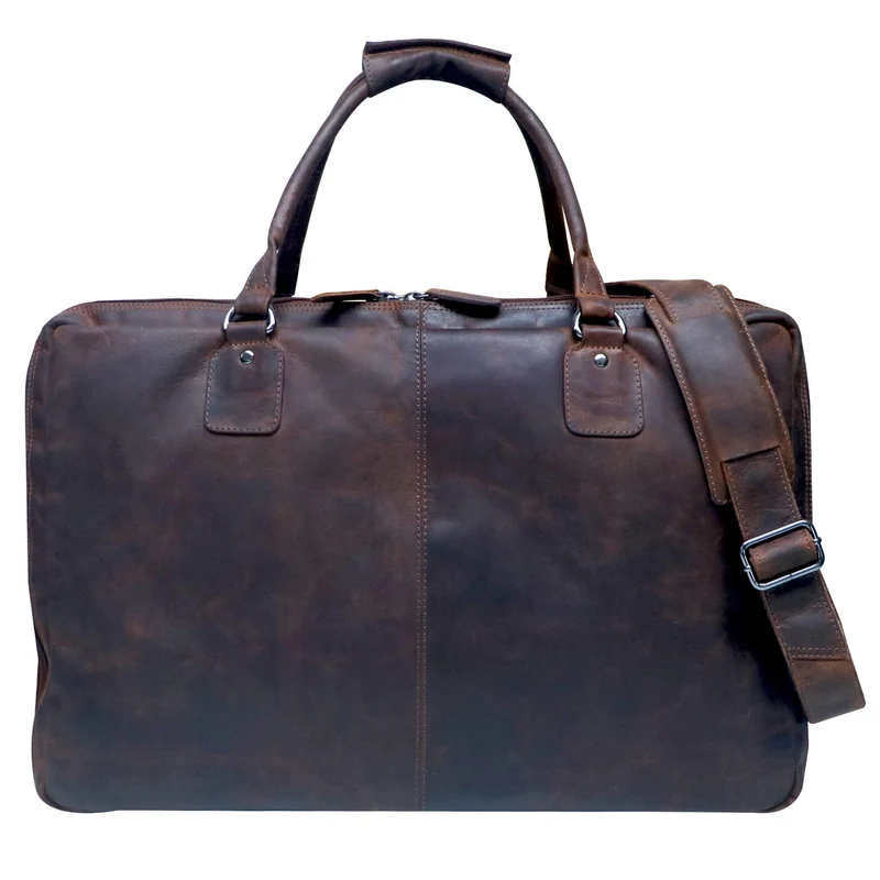Max Herren Reisetasche Leder XXL Weekender Tasche Damen Groß