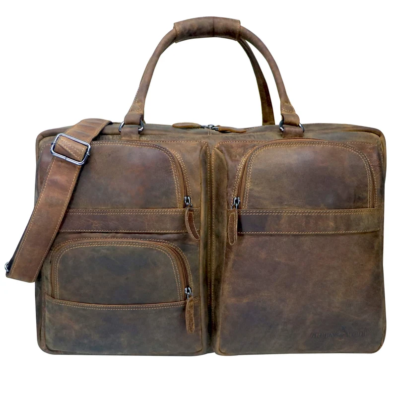 Max Herren Reisetasche Leder XXL Weekender Tasche Damen Groß