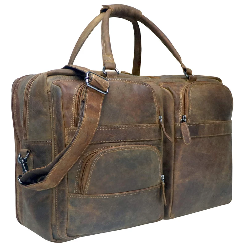 Max Herren Reisetasche Leder XXL Weekender Tasche Damen Groß