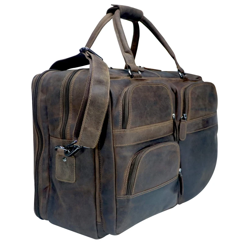 Max Herren Reisetasche Leder XXL Weekender Tasche Damen Groß