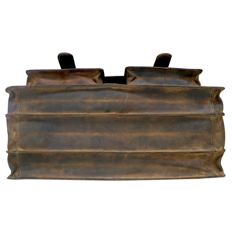 Otto Ledertasche Lehrer Herren Große Aktentasche Damen Vintage