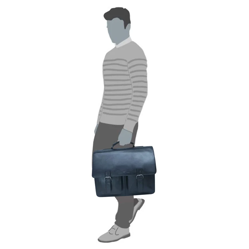 Otto Ledertasche Lehrer Herren Große Aktentasche Damen Vintage
