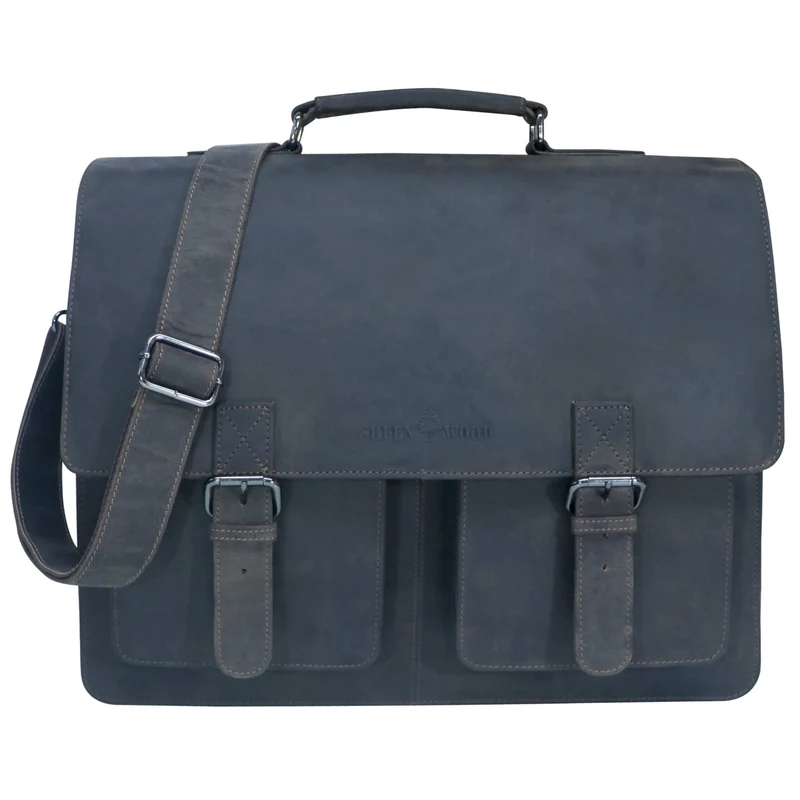Otto Ledertasche Lehrer Herren Große Aktentasche Damen Vintage