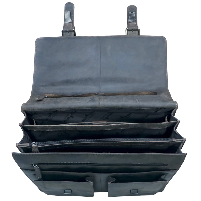 Otto Ledertasche Lehrer Herren Große Aktentasche Damen Vintage