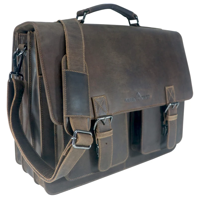 Otto Ledertasche Lehrer Herren Große Aktentasche Damen Vintage