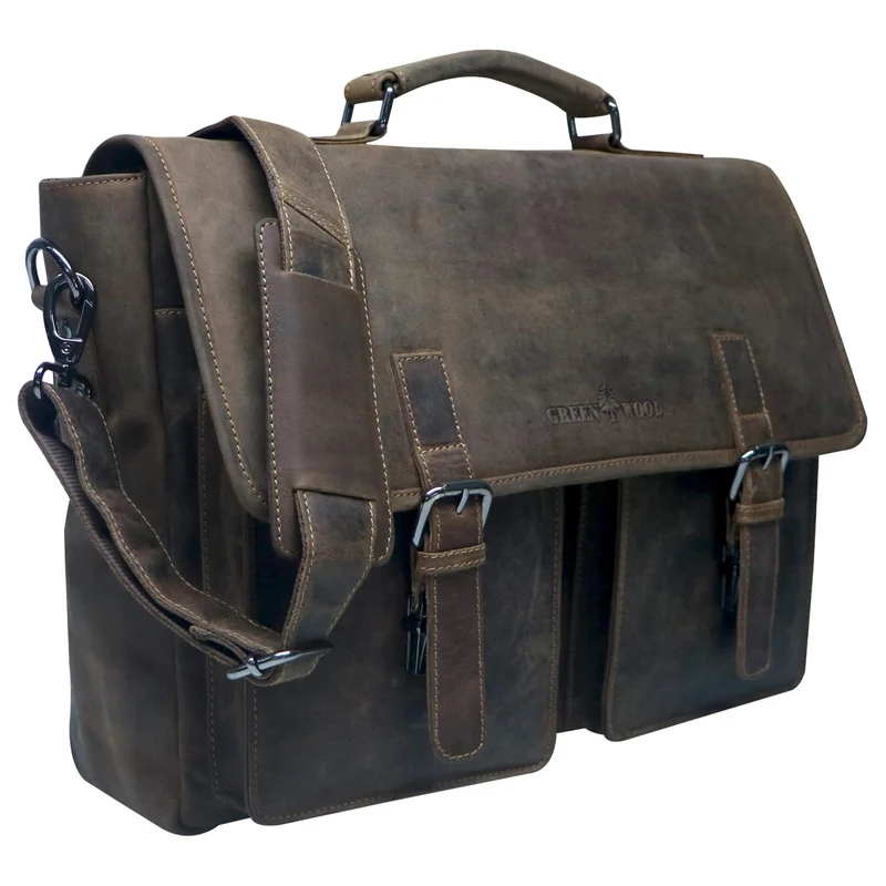 Charles Laptoptasche aus Leder Herren Aktentasche Damen Groß