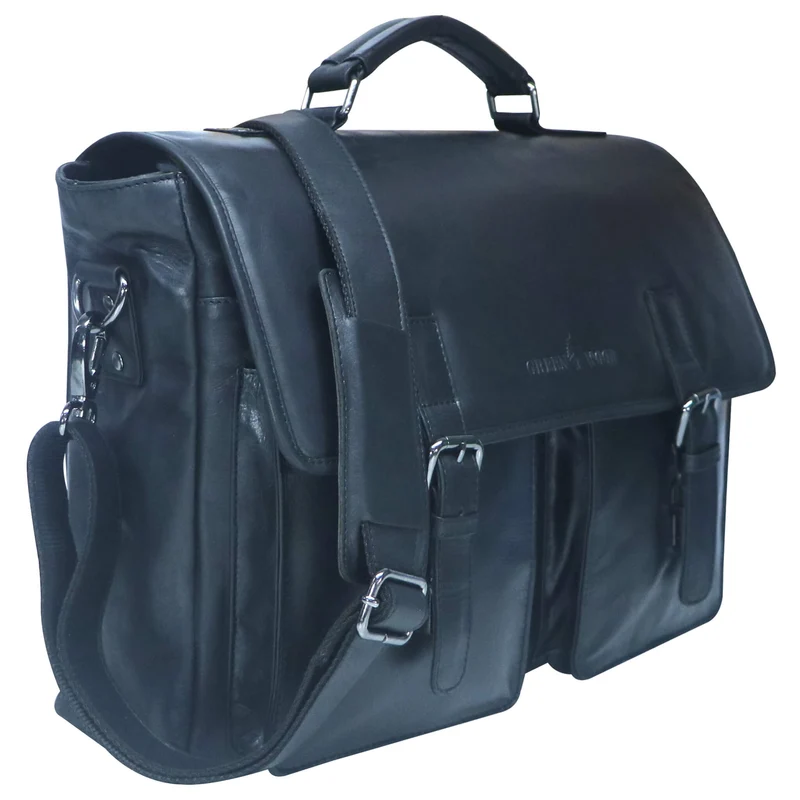 Charles Laptoptasche aus Leder Herren Aktentasche Damen Groß