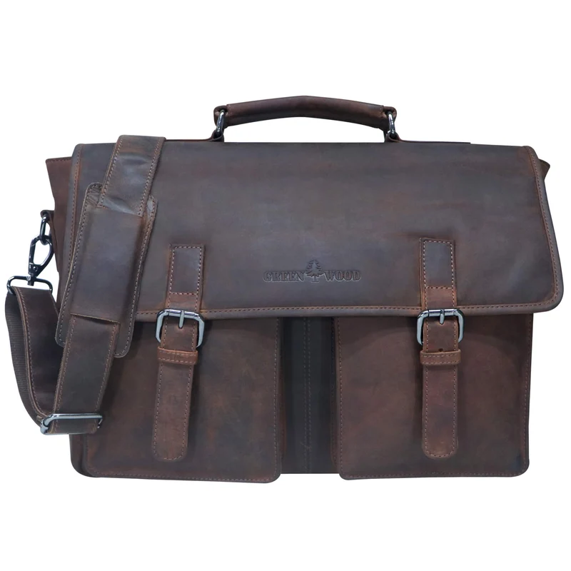 Charles Laptoptasche aus Leder Herren Aktentasche Damen Groß