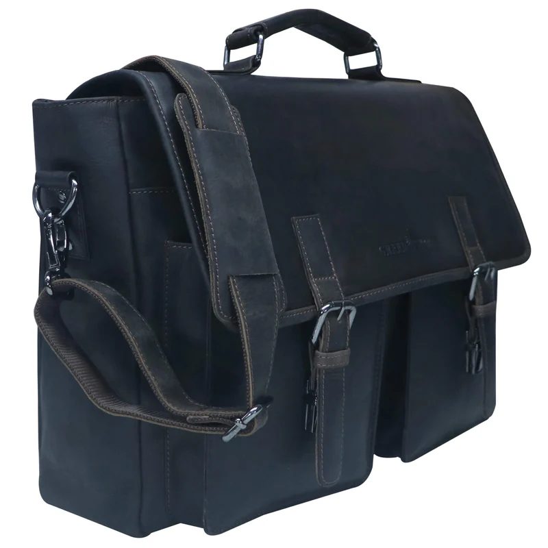 Charles Laptoptasche aus Leder Herren Aktentasche Damen Groß