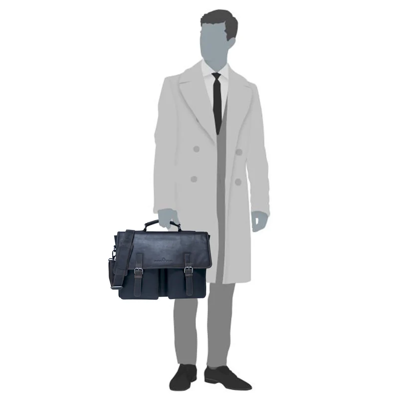 Charles Laptoptasche aus Leder Herren Aktentasche Damen Groß