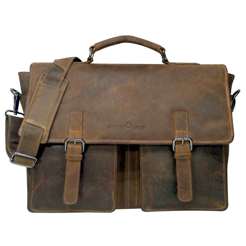 Charles Laptoptasche aus Leder Herren Aktentasche Damen Groß