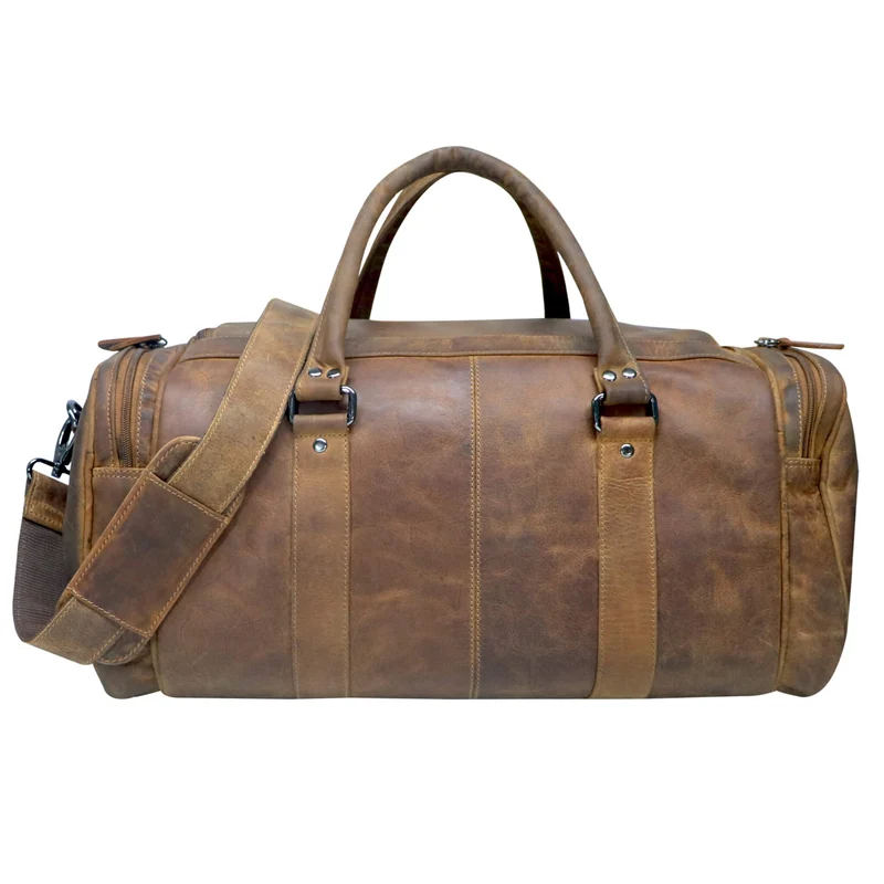 Finn Sporttasche Herren Leder Kleine Reisetasche Damen Gym Tasche