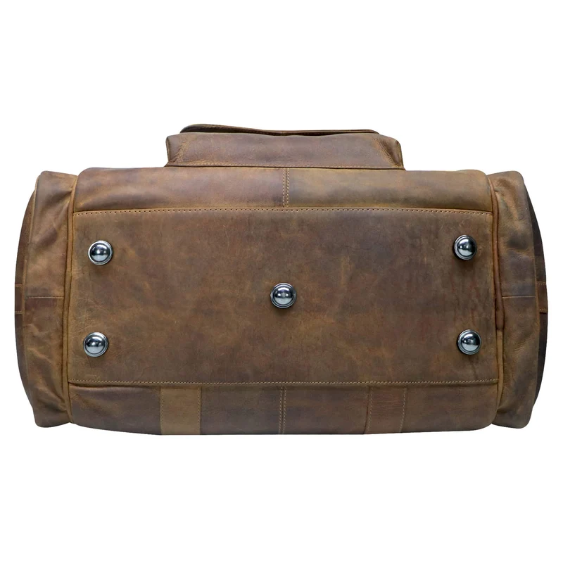 Finn Sporttasche Herren Leder Kleine Reisetasche Damen Gym Tasche