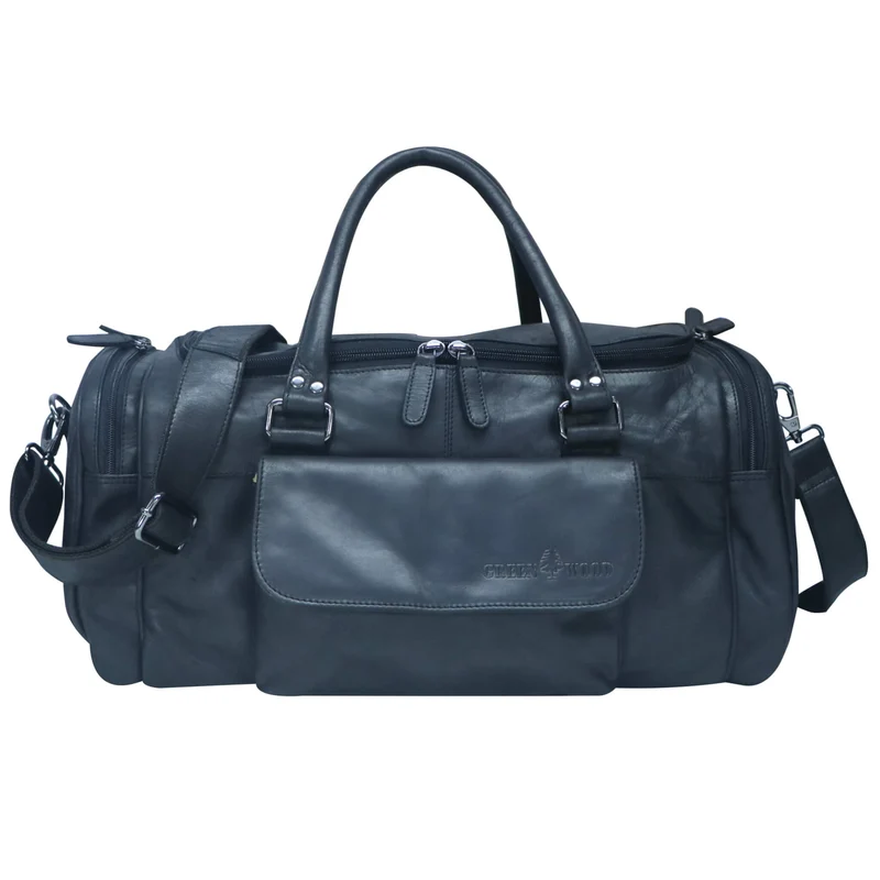 Finn Sporttasche Herren Leder Kleine Reisetasche Damen Gym Tasche